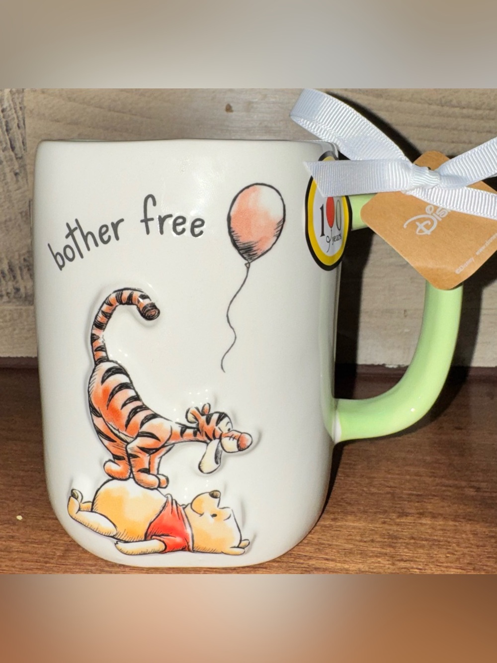 Super Cute 🥰 Rae Dunn BOTHER FREE Winnie the Pooh & Tigger 100th Anniversary Mug
